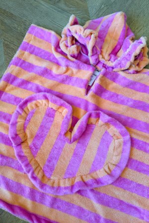 Poncho de bain rayé tagada
