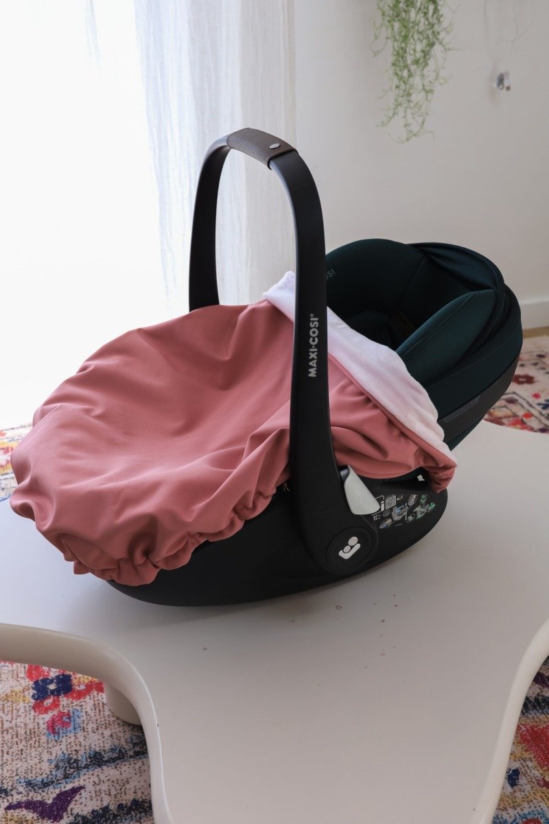 Couverture 3 en 1 imperméable rose intense