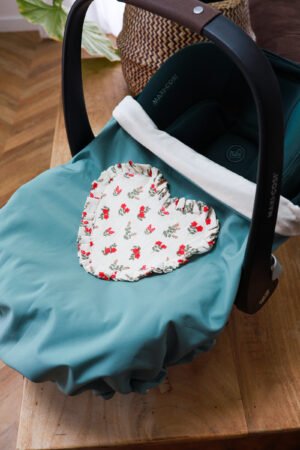 EN STOCK- Couverture de cosy imper vert coeur Anna