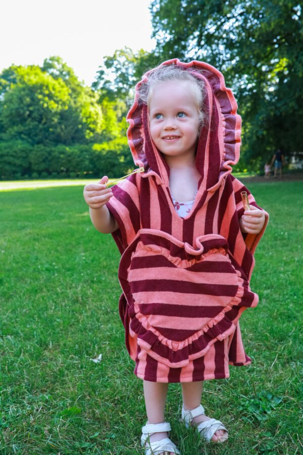 Poncho de bain guimauve