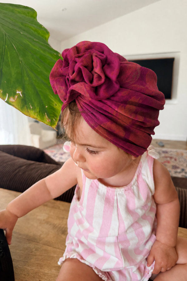 Turban fleur anti uv Louve