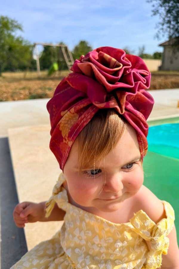 Turban fleur anti uv Louve