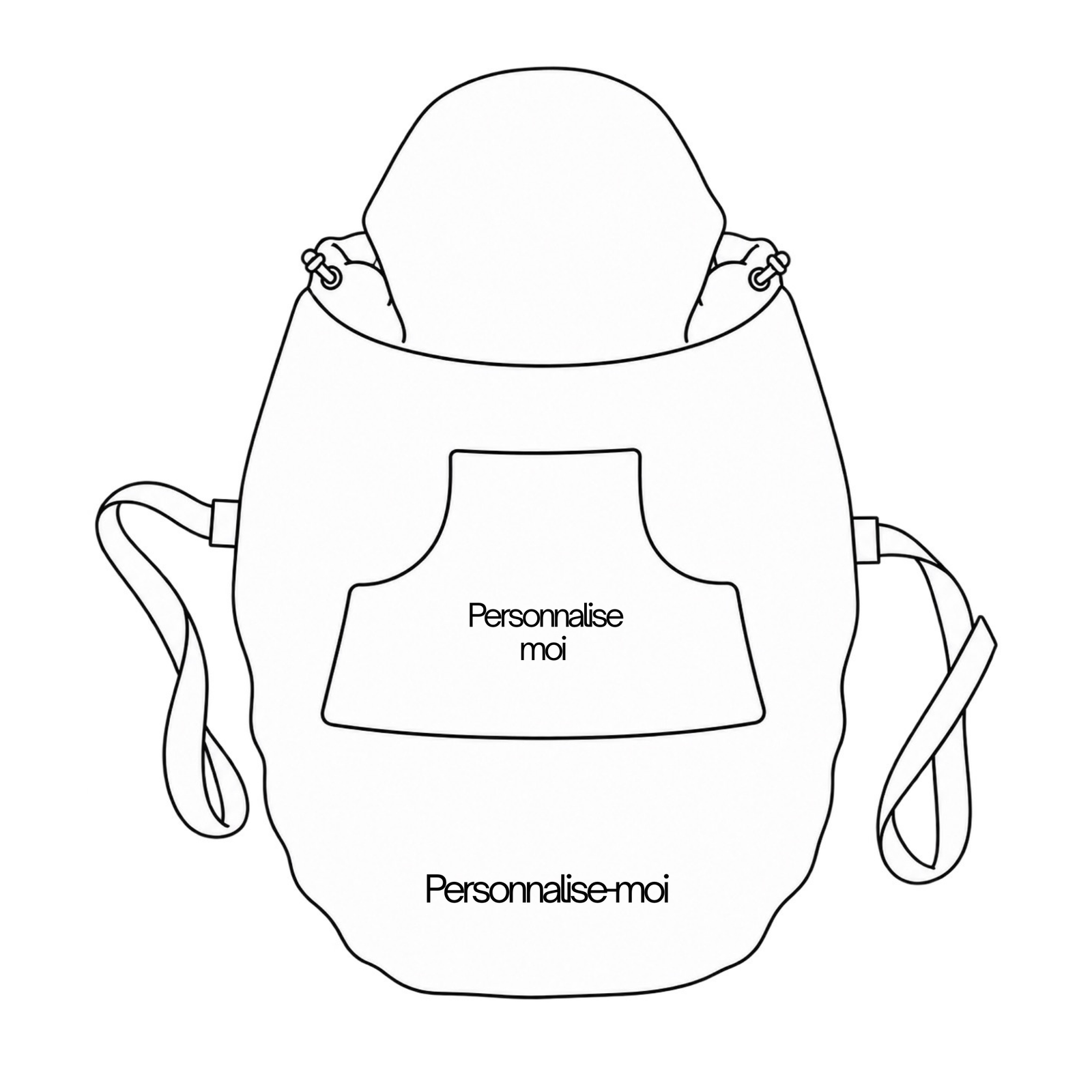 Couverture de portage imperméable à personnaliser
