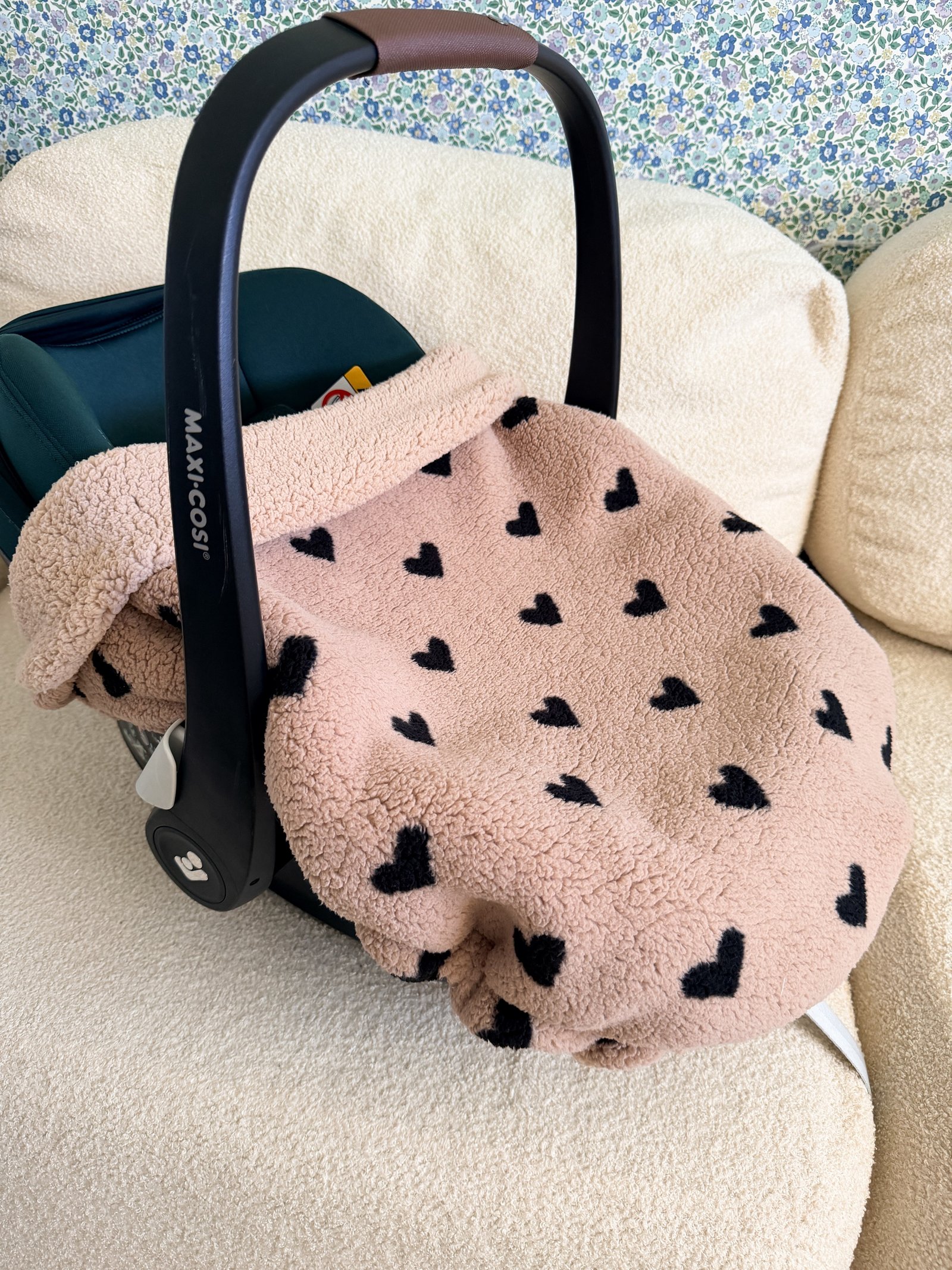 Couverture 3 en 1 moumoute coeur ourson – Image 2